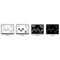 Data analysis vector icons set. Contains such icon as analytic illustration sign collection, chart symbol, graph logo, growth, tra Royalty Free Stock Photo
