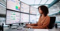 Data Analyst Using Data Analytics KPI Royalty Free Stock Photo