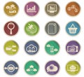 Data analytic icon set Royalty Free Stock Photo