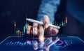 Data Analytics and Analyst working with computer in Business Management System to make report with KPI and metrics connected to Royalty Free Stock Photo