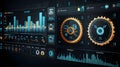 Data analytics automated with AI technology. Royalty Free Stock Photo