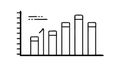 Data Analytics Bar Graph Icon, Statistical Visualization, vector design Generative AI Royalty Free Stock Photo