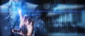 Data Analytics and Business Intelligence Strategy with Interactive Dashboard Interface Royalty Free Stock Photo