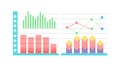 Data Analytics Chart Vector, Business Growth Performance, vector design Generative AI Royalty Free Stock Photo
