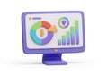 Data analytics dashboard display Royalty Free Stock Photo