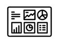 Data Analytics Dashboard Displaying Key Performance Indicators and Metrics Royalty Free Stock Photo