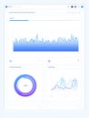 Data Analytics Dashboard Showing Trends and Metrics Over Time for Business Performance Improvements Royalty Free Stock Photo