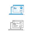 Data analytics icon, Business intelligence - Analytics dashboard, Insights symbol - Statistics, Report icon, Metrics - Data Royalty Free Stock Photo
