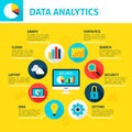 Data Analytics Infographic Royalty Free Stock Photo