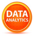 Data Analytics Natural Orange Round Button Royalty Free Stock Photo