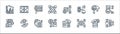 Data analytics line icons. linear set. quality vector line set such as data visualization, flexibility, web address, data Royalty Free Stock Photo