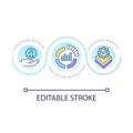 Data analytics loop concept icon Royalty Free Stock Photo