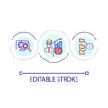 Data analytics loop concept icon Royalty Free Stock Photo