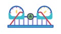 Data Analytics and Performance Metrics Dashboard Icon, vector design Generative AI Royalty Free Stock Photo