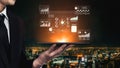 Data Analytics and Performance Metrics Visualization Interface Motif Royalty Free Stock Photo
