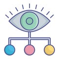 Data Analyzer Glyph Style vector icon which can easily modify or edit