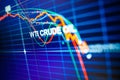 Data analyzing in commodities energy market: the charts and quotes on display. US WTI crude oil price analysis. Stunning price