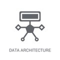 Data architecture icon. Trendy Data architecture logo concept on