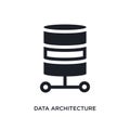 data architecture isolated icon. simple element illustration from technology concept icons. data architecture editable logo sign Royalty Free Stock Photo