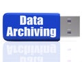 Data Archiving Pen drive Shows Files Organization