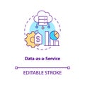 Data as service concept icon Royalty Free Stock Photo