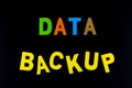 Data backup internet database storage high speed information technology cloud service Royalty Free Stock Photo