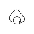 Data Backup line icon