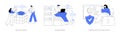 Data backup software abstract concept vector illustrations.