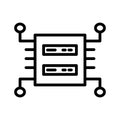 Data backup Vector icon which can easily modify or edit Royalty Free Stock Photo