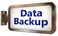 Data Backup on billboard background