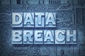 Data breach pc board Royalty Free Stock Photo
