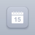 Data, calender button, best vector Royalty Free Stock Photo