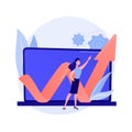 Data center abstract concept vector illustration. Royalty Free Stock Photo