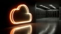 Data?center?based hybrid cloud integration architecture that provides seamless on?premises cloud interoperability Royalty Free Stock Photo