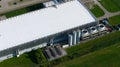 data center, cloud services, intenret infrastructure, IT, Big data, server space. Aerial photo. The Netherlands. Royalty Free Stock Photo