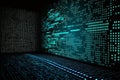 Data center and computer servers. Created with generative Ai technology. Royalty Free Stock Photo