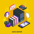 Data Center Isometric Design Concept