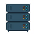 Data center disk isolated icon Royalty Free Stock Photo