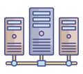 Data center Fill Vector icon which can easily modify or edit Royalty Free Stock Photo