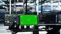 Data center green screen chroma key computer systems controlling network Royalty Free Stock Photo