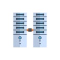 Data Center Icon Cloud Computer Connection Hosting Server Database Synchronize Technology Royalty Free Stock Photo