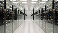 data center or internet server, 3d rendering