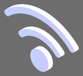 Wifi Logotype, Wireless Communication, Web Vector