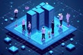Data Center Network Infrastructure and Web Hosting Concepts Royalty Free Stock Photo