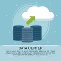 Data center poster with informaton Royalty Free Stock Photo