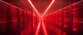 Data center with red LEDlit server racks showcasing modern computing technology. Concept Data Royalty Free Stock Photo