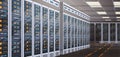 Data Center Room Hosting Server Computer Information Database Synchronize Technology Royalty Free Stock Photo