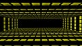 Data center room, rack 3D rendering. Network, database, supercomputer connection, networking animation with futuristic, alpha chan Royalty Free Stock Photo