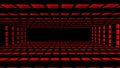 Data center room, rack 3D rendering. Network, database, supercomputer connection, networking animation with futuristic, alpha chan Royalty Free Stock Photo