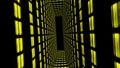 Data center room, rack 3D rendering. Network, database, supercomputer connection, networking animation with futuristic, alpha chan Royalty Free Stock Photo